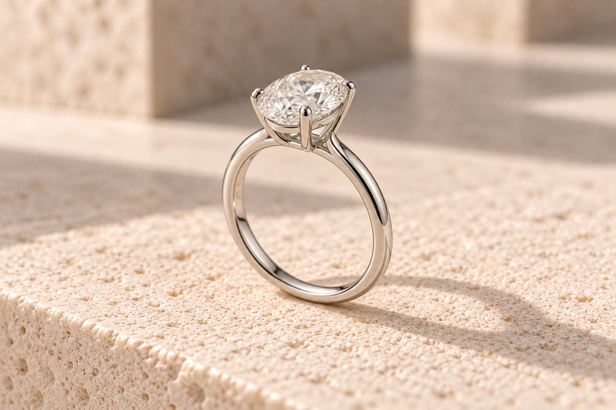 Oval ring profile design concept; not an approved production drawing